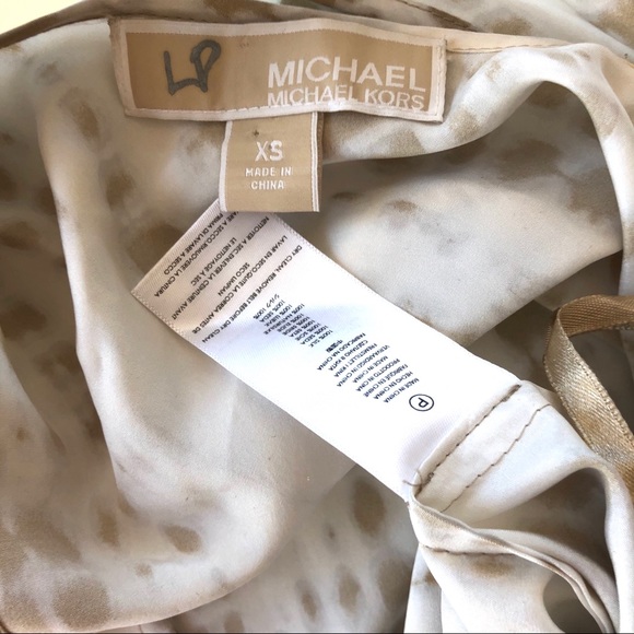 MICHAEL MICHAEL KORS SILK TIE-DYE MAXI DRESS XS - Picture 7 of 7